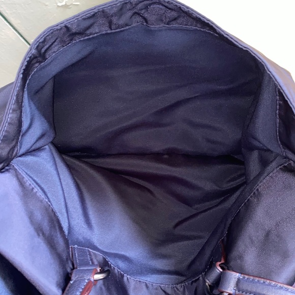 Coach Nylon & Leather Large Tote In Midnight Blue - Picture 17 of 17